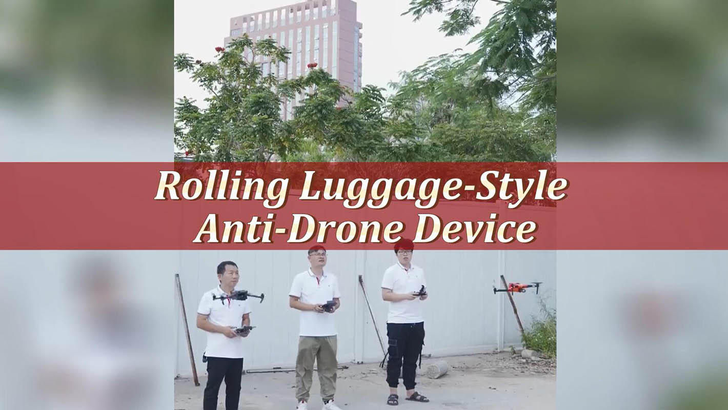 Dispositivo anti-drone estilo bagagem rolante